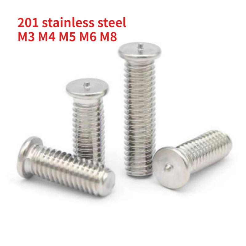 40-400PCS M3 M4 M5 M6 M8 304 Stainless Steel Spot Welding Screws Point Bolt Weld Stud for Capacitor Discharge Welding Nails