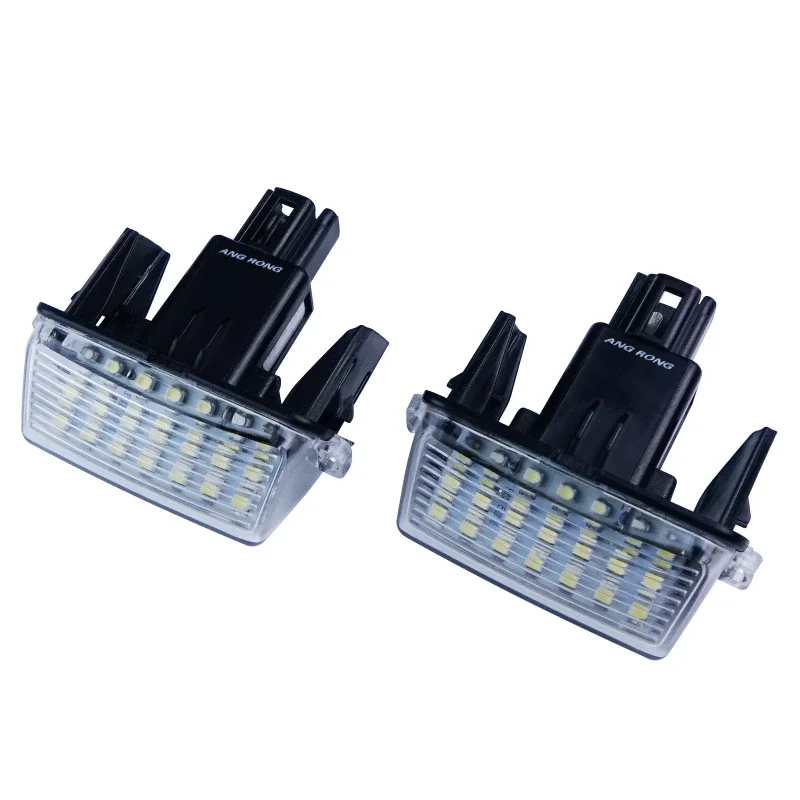 لتويوتا كامري أفالون هايلاندر يارس بريوس C 2012-2016 قطعة سيارة بيضاء LED رقم لوحة ترخيص ضوء الكسوة اكسسوارات السيارات