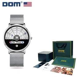 DOM M-1288 Watch For Men Starry Sky Creativity Calendar Male Clocks Casual Sport Waterproof Quartz WristWatch Relogio Masculino