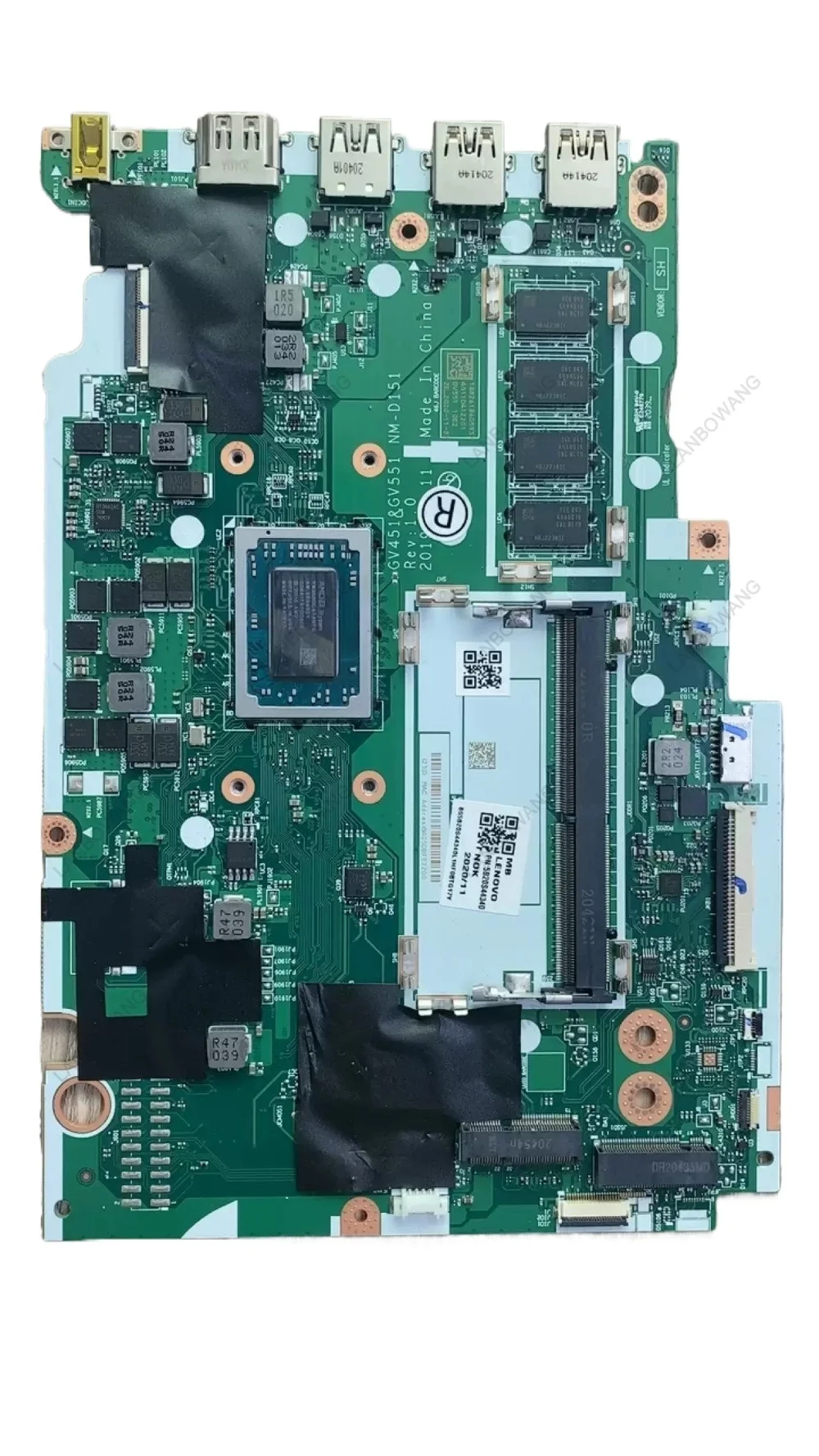 For Lenovo Laptop Motherboard NM‑C821 D151 C511, Replacement Mainboard Fit IdeaPad 3 15 S145‑15 V14 V15 Notebook