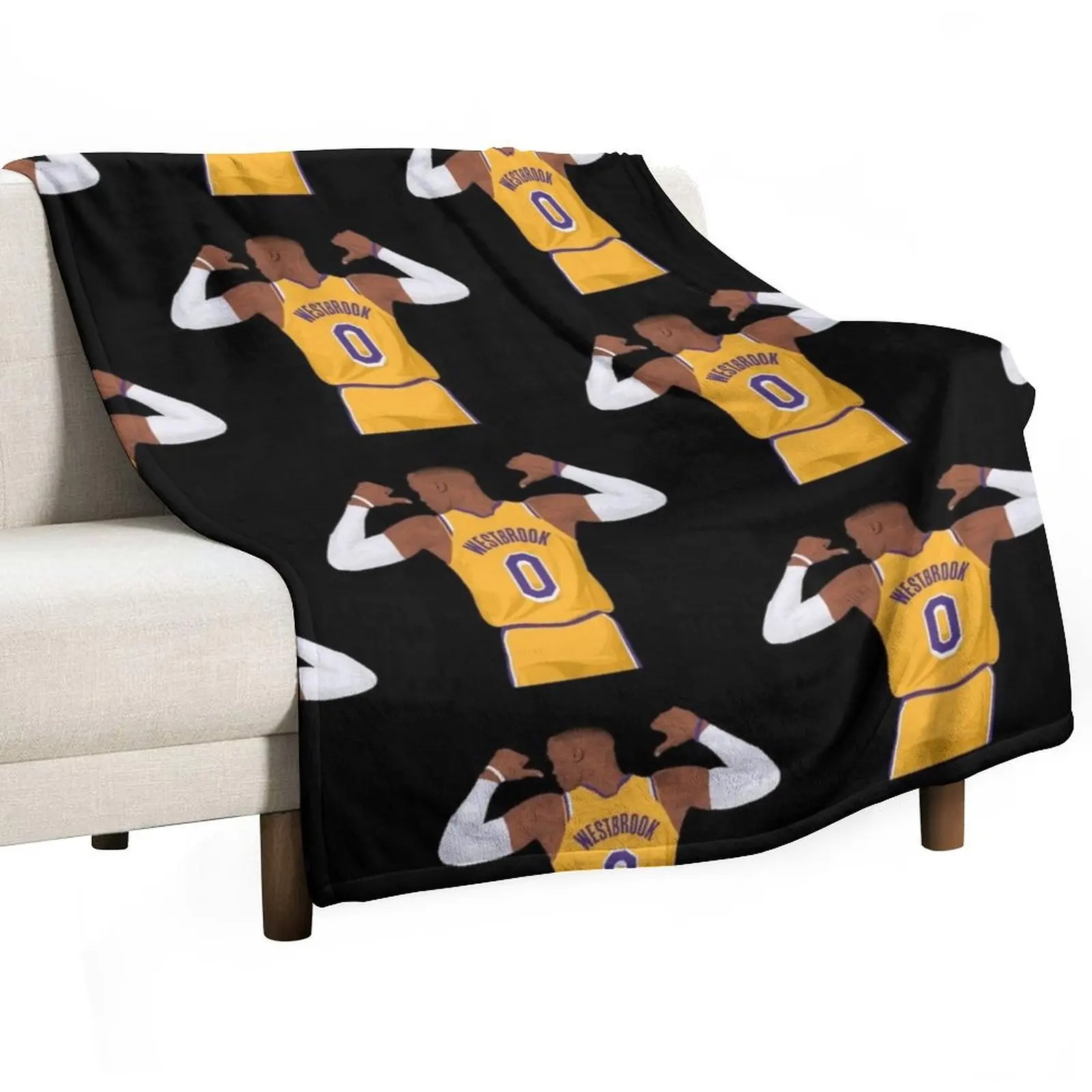 

Russell Westbrook 0 Throw Blanket Durable Warm Blanket for Daily Home Use