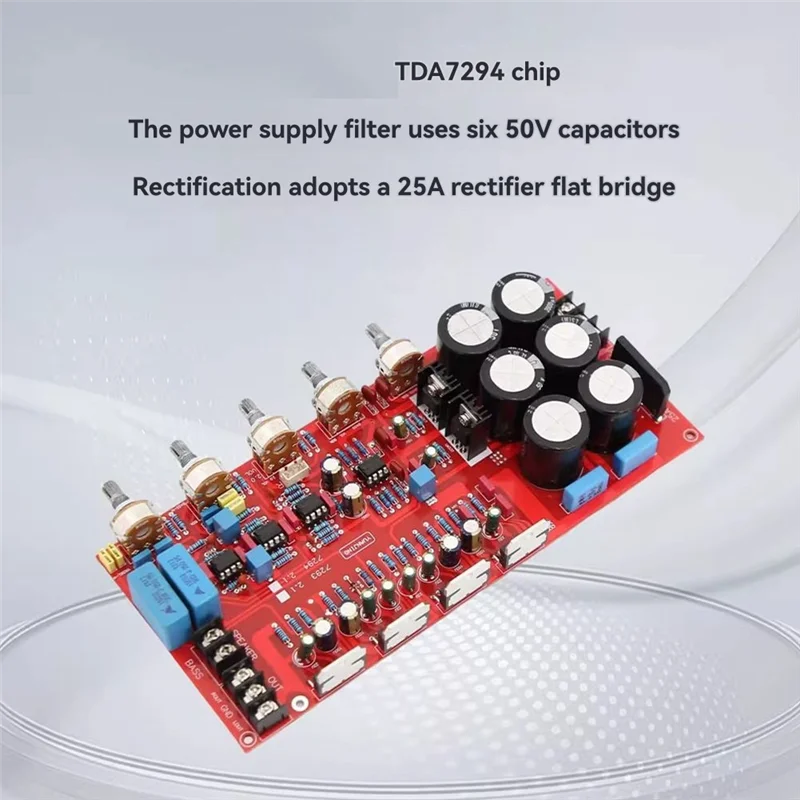 A29F-TDA7294 Scheda amplificatore audio Hifi a 2.1 canali 2X80W + 160W Amplificatore di potenza subwoofer 50-150HZ Doppio 18-26V AMP