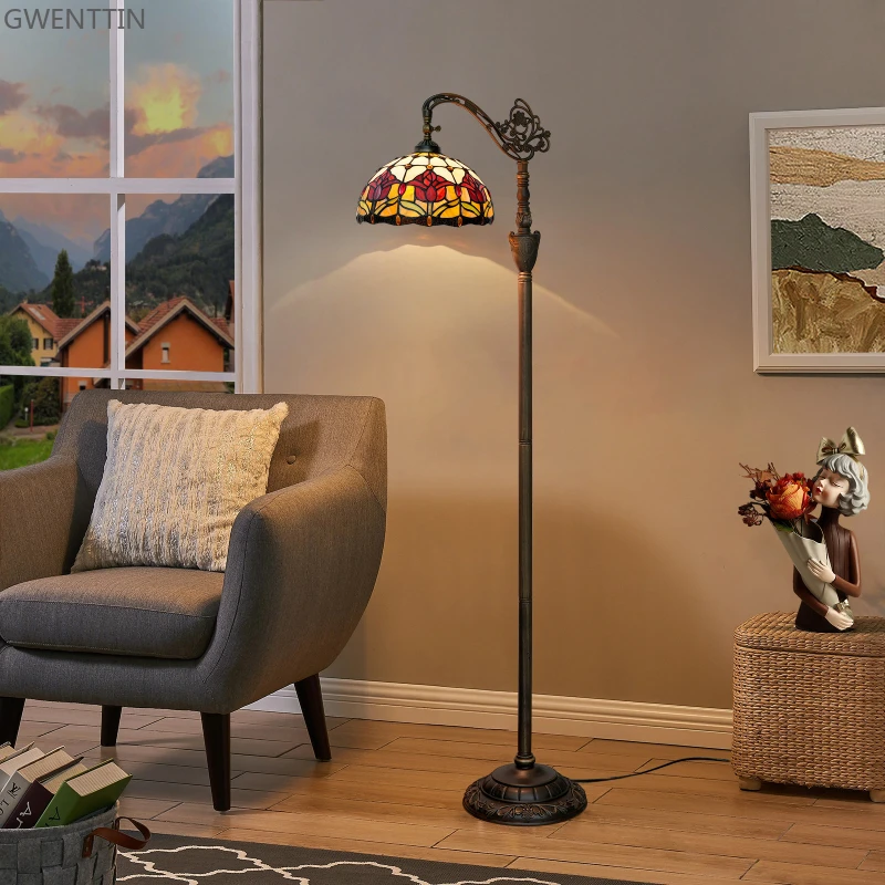 Tiffany Floor Lamps Flowers Ar - огляд і ціна Resin Art Stand