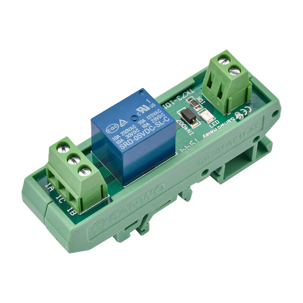 5V/12V 10A Songle Relay Module 1 Channel Module Driver Board Output Amplifier Board PLC Board Delay SRD-5VDC-SL-C SRD-12VDC-SL-C