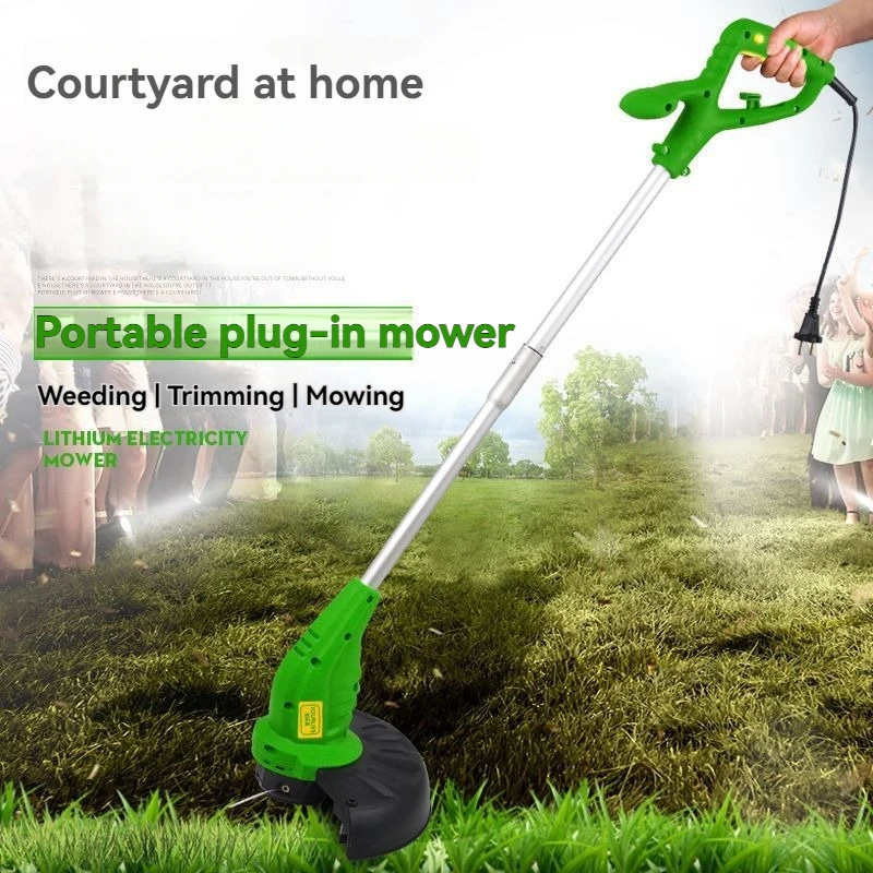 Electric Lawn Mower Grass Cutter Grass Trimmer 11000rpm Lawn Weed Whackers Cutting Machine 840W Cropper Garden Tool