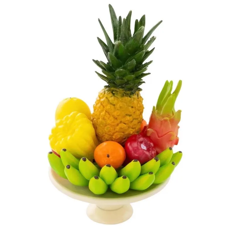 Gashapon Anime Figurine Cute Miniature Viet Nam Cuisine Fruit Coffee Shop Tables Chairs Models Kawaii Capsule Toys Gift