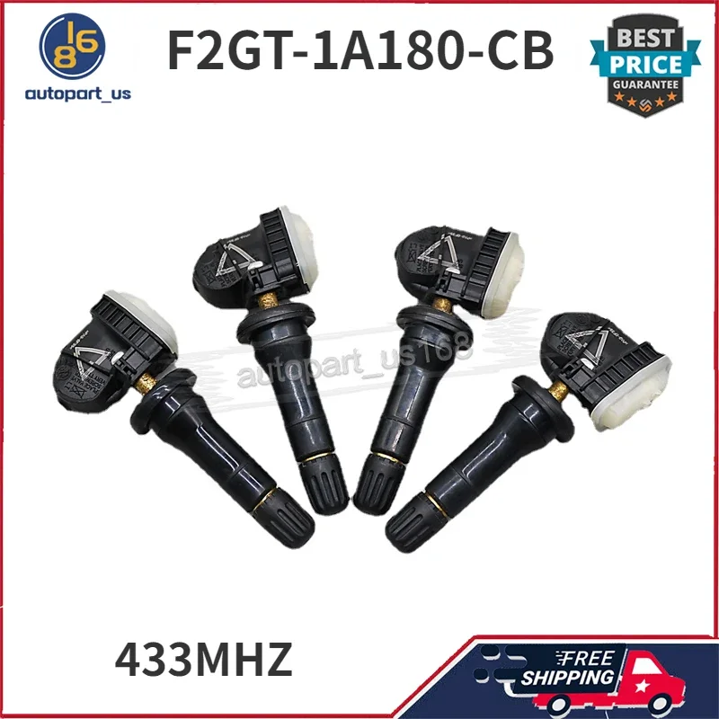 4X TPMS Tire Pressure Monitor Sensor F2GT-1A180-CB F2GT-1A150-CB 433MHZ For Ford Ecosport Explorer Focus IV Mustang Ranger S-Max