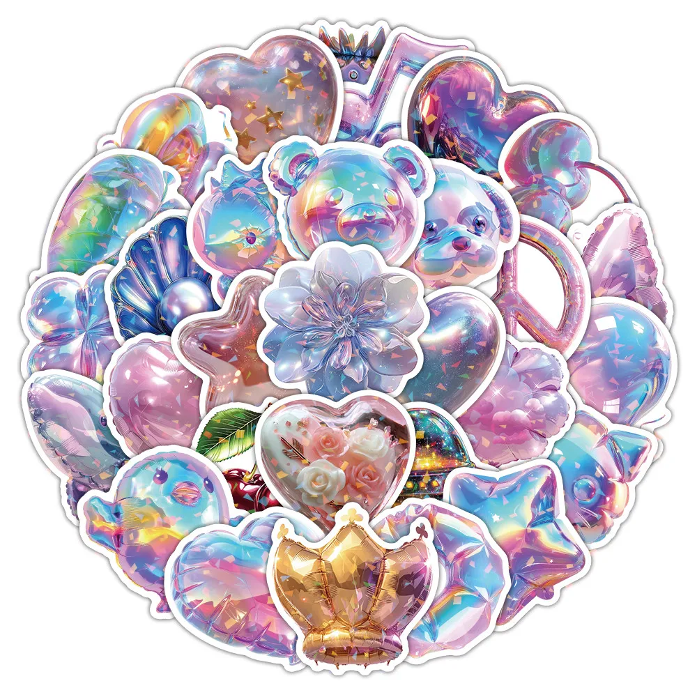 50Pcs Balloon Stickers for Party Gift Packaging & Diary Decoration LanLanStickersWorld Store