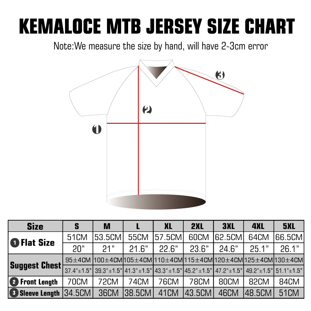 KEMALOCE MTB Jersey Men Polyester Quick Dry White&Black Cartoon 2024 Enduro Motocross Jersey Summer Short Sleeves DH BMX Jersey