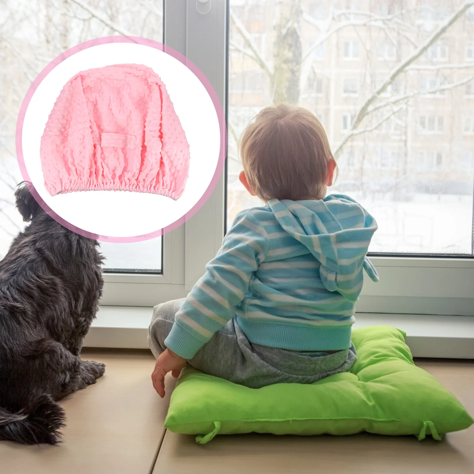 غطاء وسادة ناعم من القطن قابل للتنفس لحديثي الولادة، غطاء وسادة قابل للاستبدال لإمدادات نوم الأطفال الرضع