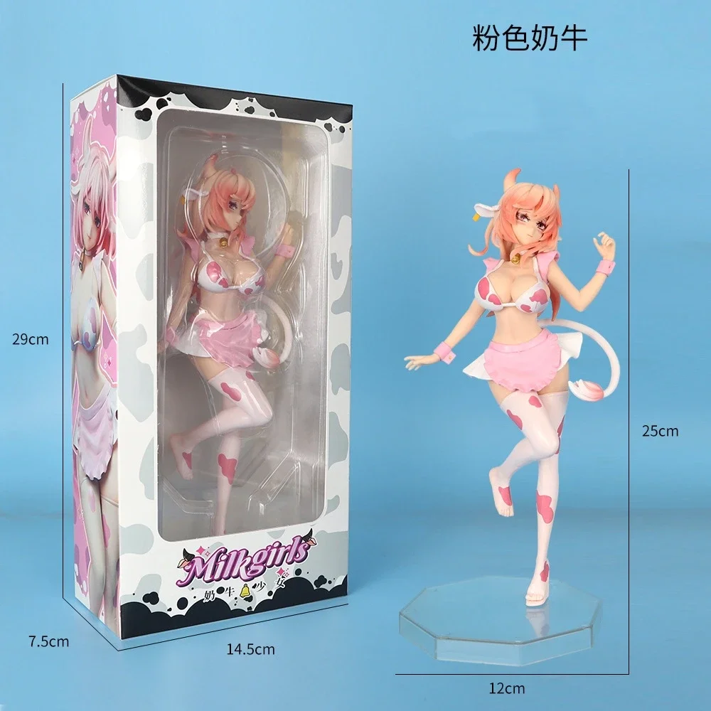 Image of Anime Cowgirl Rosa Stehende Figur PVC-Modell Spielzeug Ornament Sammlerstück Geschenke