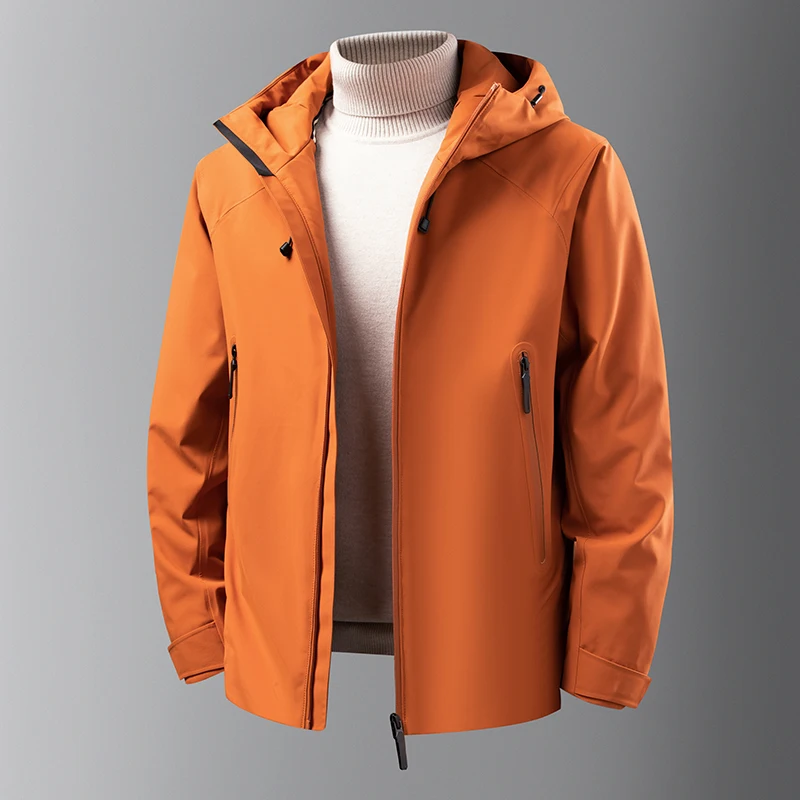 Premium Quality Man down Jacket Traceless Waterproof Cold Protection 90% White Duck down Winter New Hooded Leisure Mens Clothing