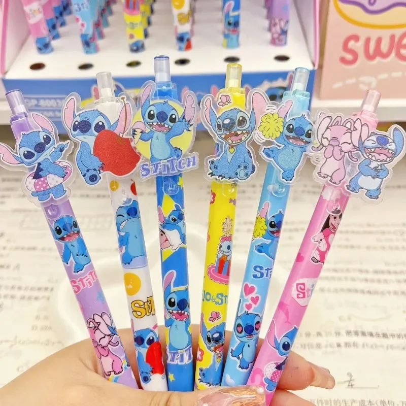 

Disney Stitch Ballpoint Pen Anime Lilo & Stitch Cartoon Stitch Signature Pen Student Stationery 0.5mm Black Pen Office Writing