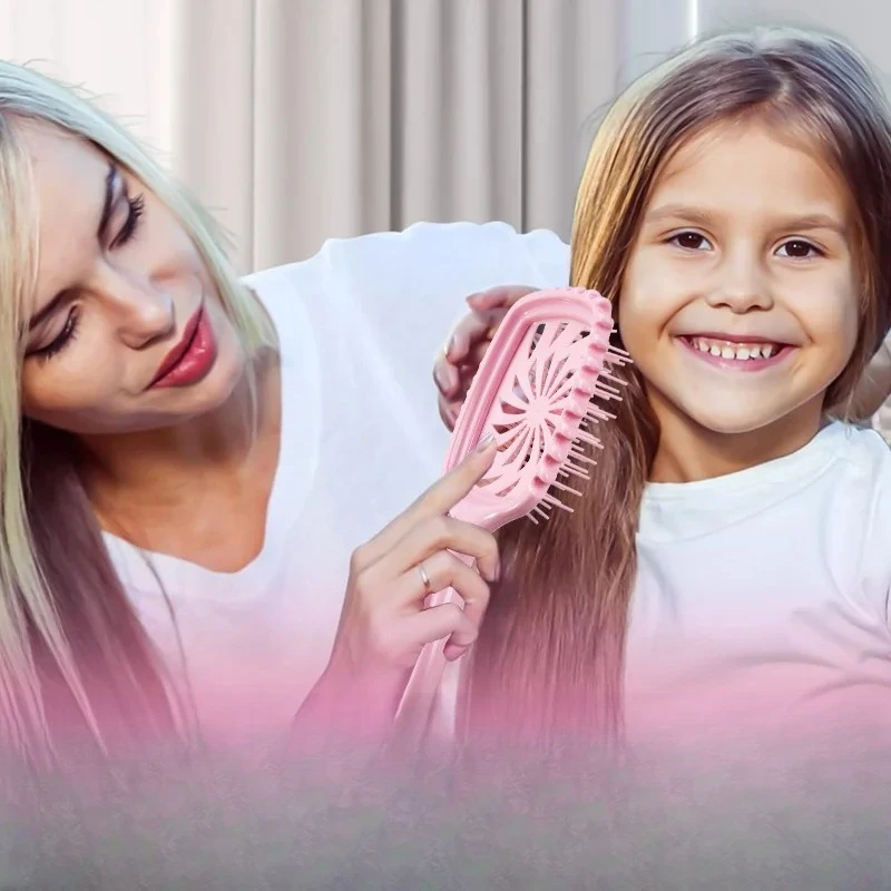 

Расческа Shun Hair Comb: легко распутывает спутанные волосы, подходит для влажных и сухих кудрявых волос, расческа для укладки.