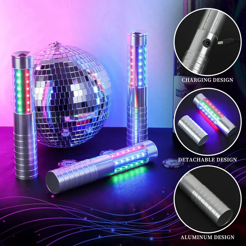 AAAN-2 шт. RGB светодиодный стробоскоп, бутылка для обслуживания бенгальских огней, многоразовая бутылка для шампанского, портативная для клубной сцены, вилка стандарта США