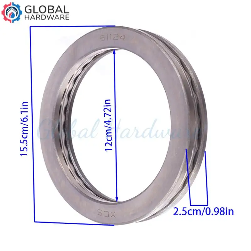 Rodamiento plano 51124 utilizado para husillo de centros de mecanizado de torno, etc.