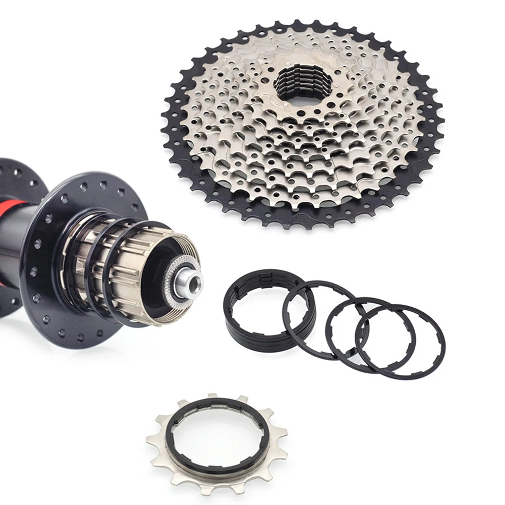 3pcs Bike Freewheel Gasket Hot Sale 1/1.5/2/1.85/2.18/2.35mm Flywheel Cassette Gasket Bottom Bracket Spacer Bike Hub Washer Part