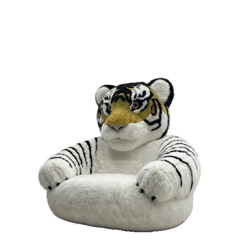 Tiger animal cute sofa, living room two-dimensional element creative size apartment fabric plush sofa