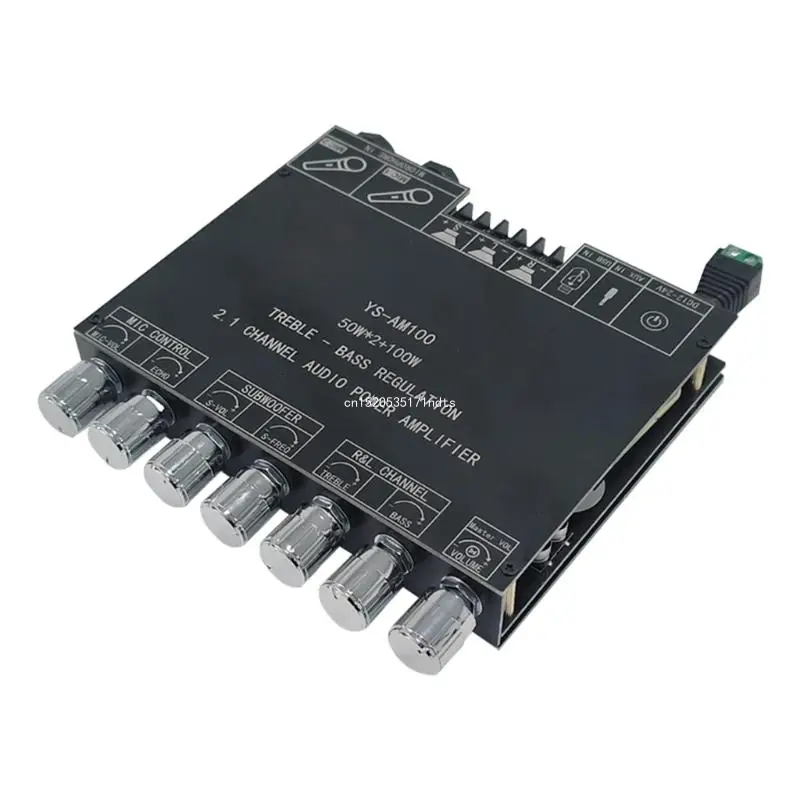 1 Set YS-AM100 KTV High Powered Bluetooth-compatible AMP Board 2.1CH DC12-24V Dropship