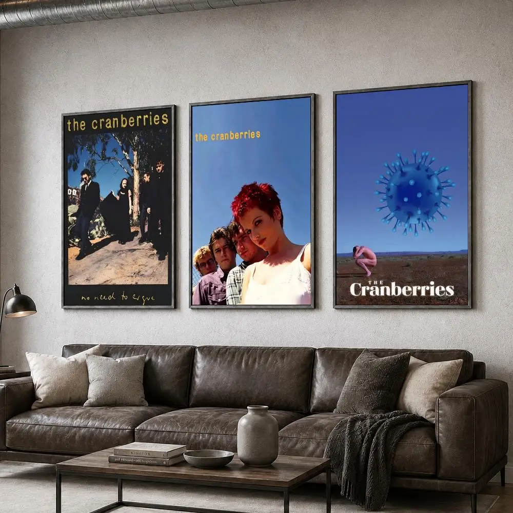Music Cranberries Alternative Rock Poster  PP Self Adhesive Home Garage Dorm Bar Wall Decor Aesthetic Retro Gift