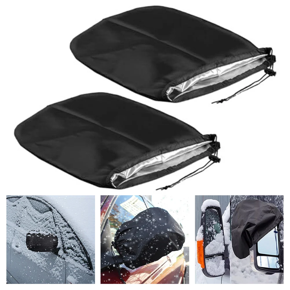 2x Auto Car Side Wing Mirror Cover Frost Guard Rearview Mirror Snow Ice Shield Winter Essential  For Most Vehicles, Including SU