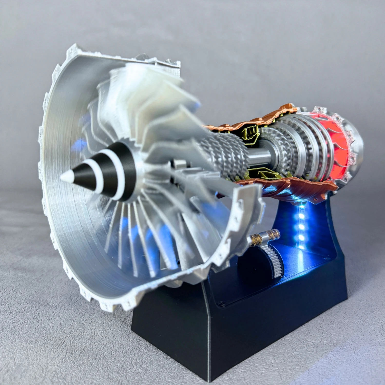 

Small engine assembly jet aircraft turbo engine model bootable mini assembly toy