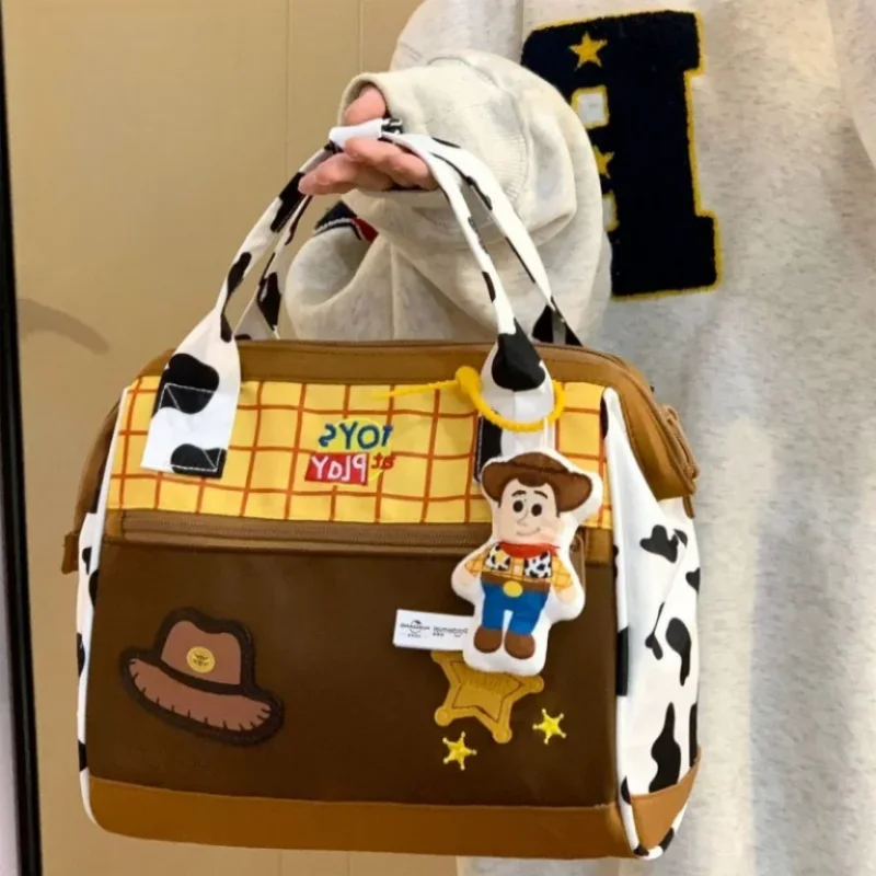 Nuovo arrivato Disney Cartoon Toy Story Woody Cosplay Bag Shopping all\'aperto grande capacità Buzz Lightyear Handbag Cartoon Bag Gifts