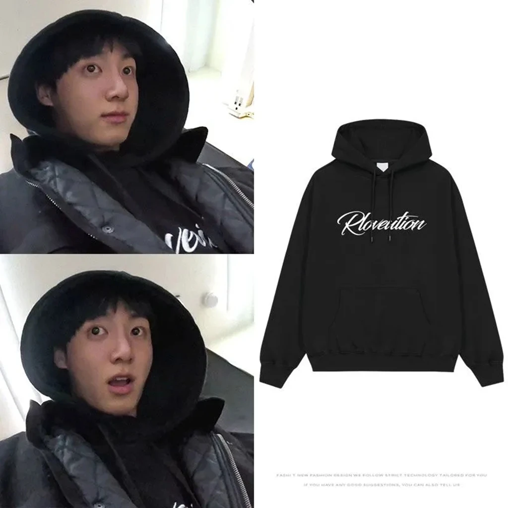 KPOP ins STYLE Tae-hyu jk letter Hoodie Women Harajuku Zipper Hoodies Unisex Autumn Winter Vintage Seven Pullover Sweatshirts