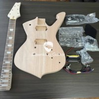 diy electric iceman guitar kit mahogany body rosewood FN turn or matic bridge Free Shipping