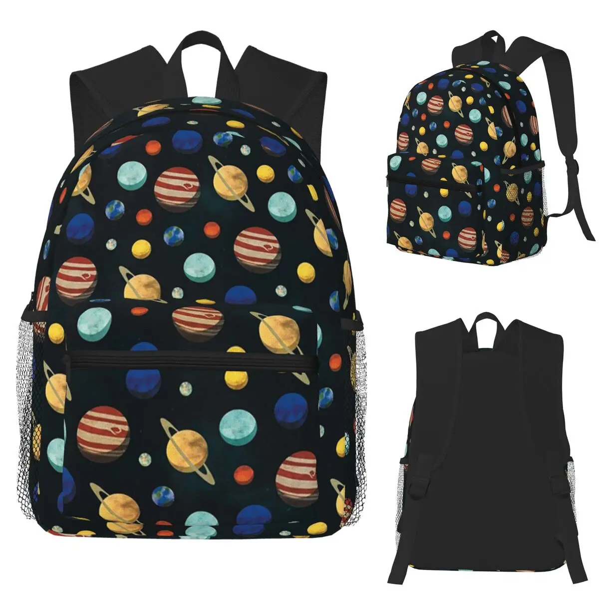Solar System Space Planets Universe Student Backpack School Bag Hiking Travel Daypack for Men Women Bookbag Shoulder Bags