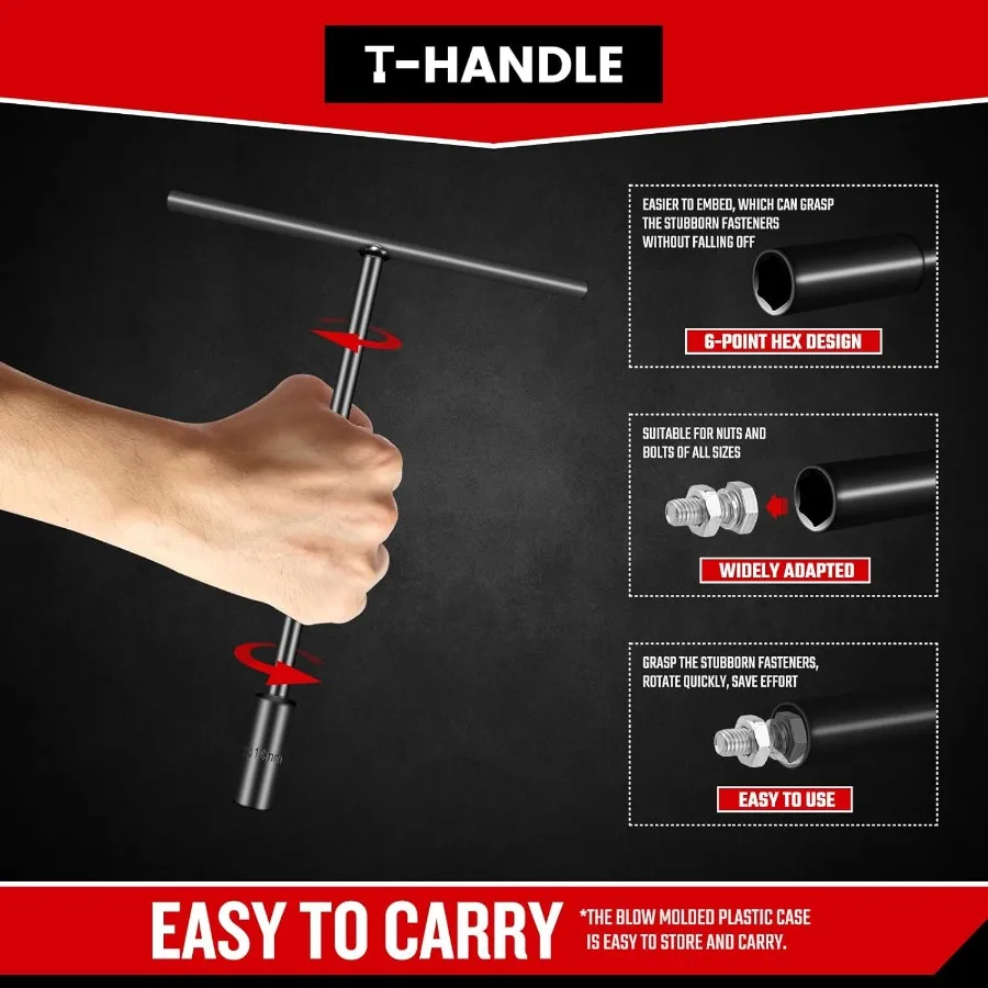 مجموعة مقابس مفتاح الربط المصنوعة من فولاذ CrV للأحجام المترية 6 مم إلى 14 مم مع تصميم طويل المدى مثالي للدراجات النارية والدراجة الترابية أ