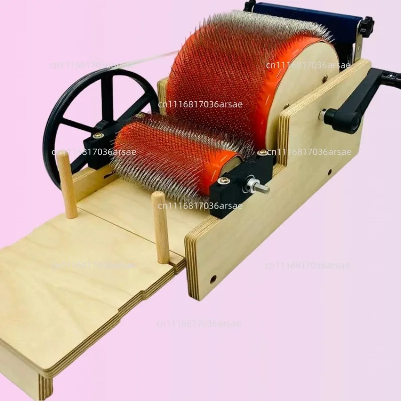 Hand-Cranked Machine - Portable Fiber Blender For Spinning, Felting, DIY Craft Tool