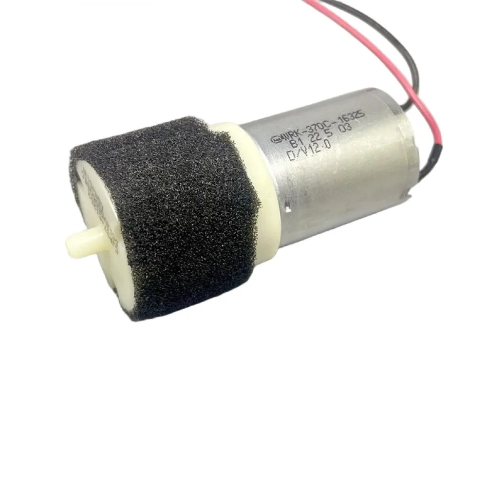 CJP37-C12D2 DC12V Mini Inflation Air Pump Medical Accessory 2L/min 540mmHg Fits ID4 OD6mm Tube Intermittent Working Low Noise