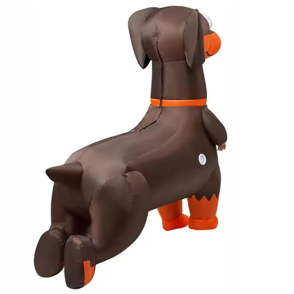 الكبار الكرتون نفخ السجق الكلب تأثيري ازياء يتوهم هالوين عيد الميلاد فستان حفلة أداء تضخم الملابس