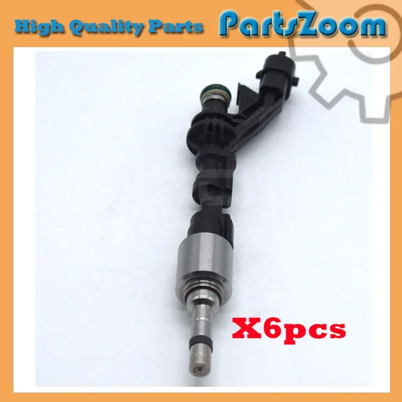 6PCS/Lot FX23-9F593-AC FUEL INJECTORS fit for Jaguar F-Type XJ XF XFR-S XFR XJR 3.0L V6 2013-2015 NO# FX23-9F593-AB FX239F593AC