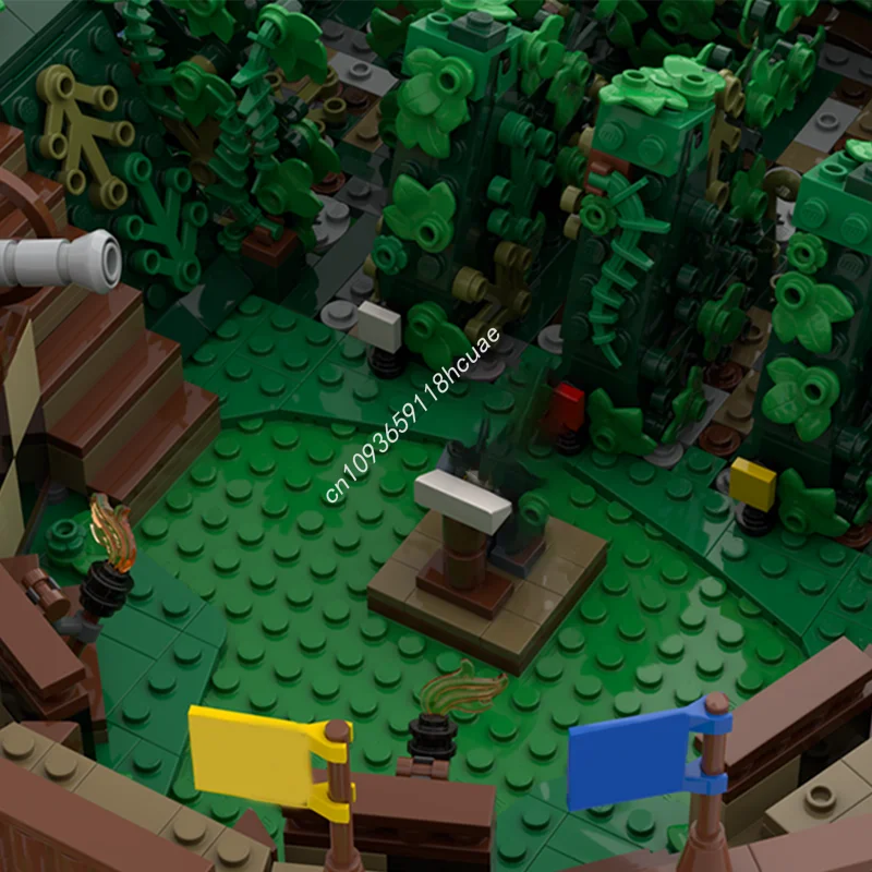 2222 قطعة MOC Triwizard المتاهة هاري بوتر نموذج بناء لعبة كتل هدية الكريسماس العمارة الإبداعية فكرة الطوب عيد ميلاد #4