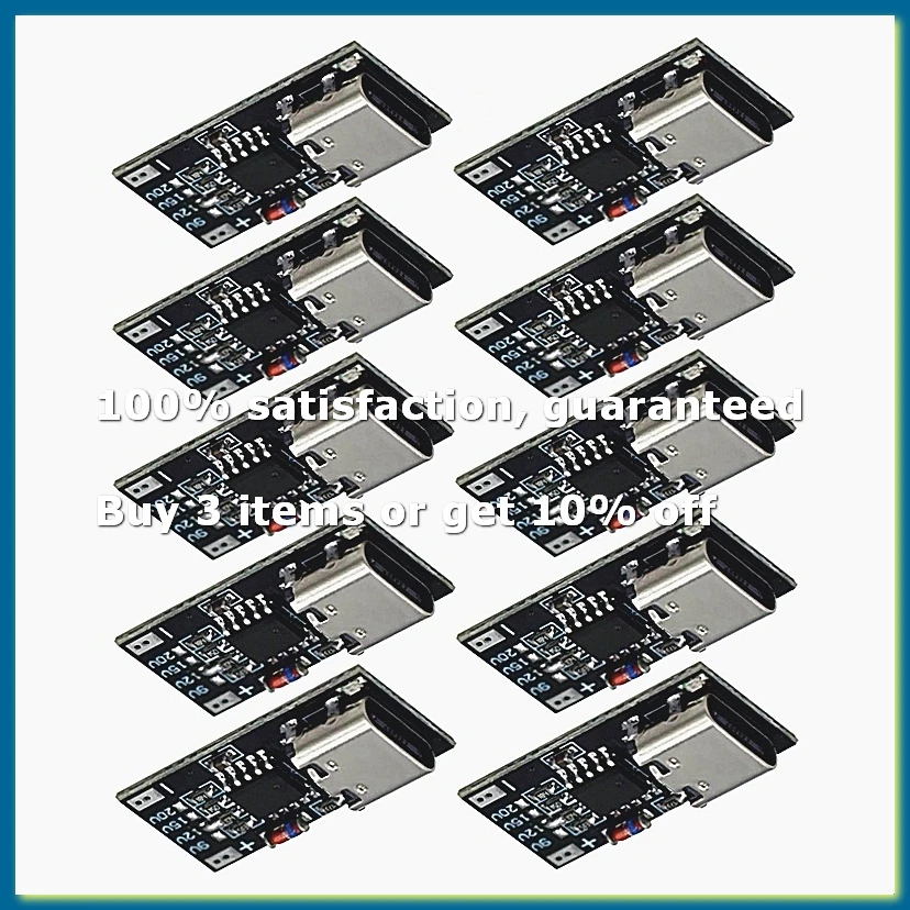 PD/QC/AFC Type-C Decoy Board USB Boost Module /QC4 FCP AFC Type-C Trigger Polling Detector Power Fast Charging 10Pcs-A09I