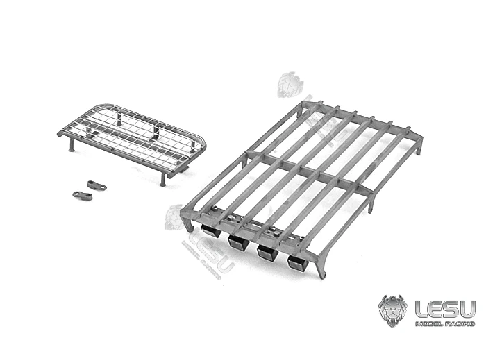 Für 1/14 Modell AC360 Baggerkabine, oberes Metall-Antikollisionsgitter, Spotlicht, DIY LESU – Detail 5