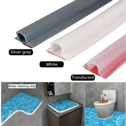 Rubber Bathroom Water Stopper Blocker Silicon Shower Dam Non-slip Dry And Wet Separation Flood Barrier Door Bottom Sealing Strip