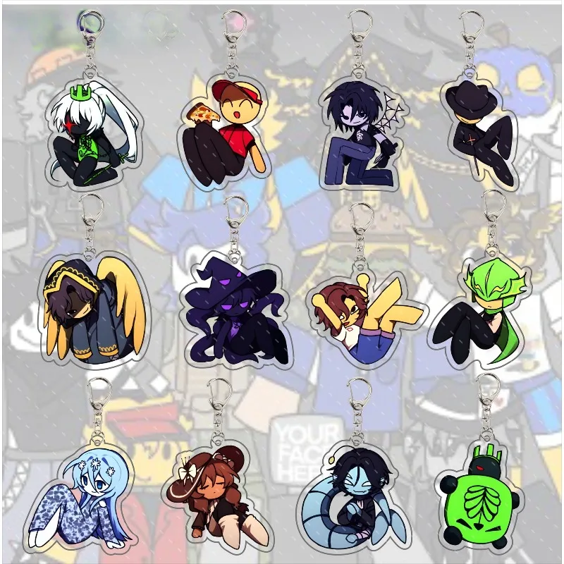 Anime Peripheral Acrylic Keychain Hanging Backpack Pendant Keyring Decoration Ornament Display Props Fans Collection Souvenir