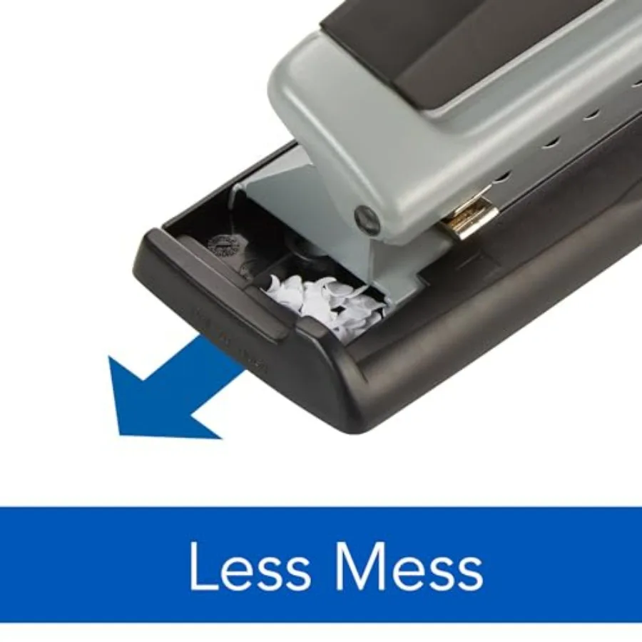 เครื่องเจาะกระดาษ 3 รู ความจุ 10 แผ่น สำหรับใช้ในสำนักงานและที่บ้าน เครื่องเจาะกระดาษปรับได้ 23 รู พร้อมระบบจัดตำแหน่งที่แม่นยำ ทนทาน รุ่น B