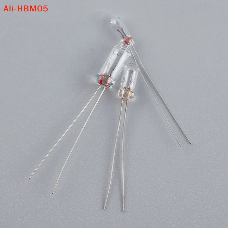 (HB05)25PCS 5mm 4mm 3mm Clear 12V Mini Bulb of Wheat Rice Bulbs Switch Button Bulbs Indicator Bulb Tungsten Lamp