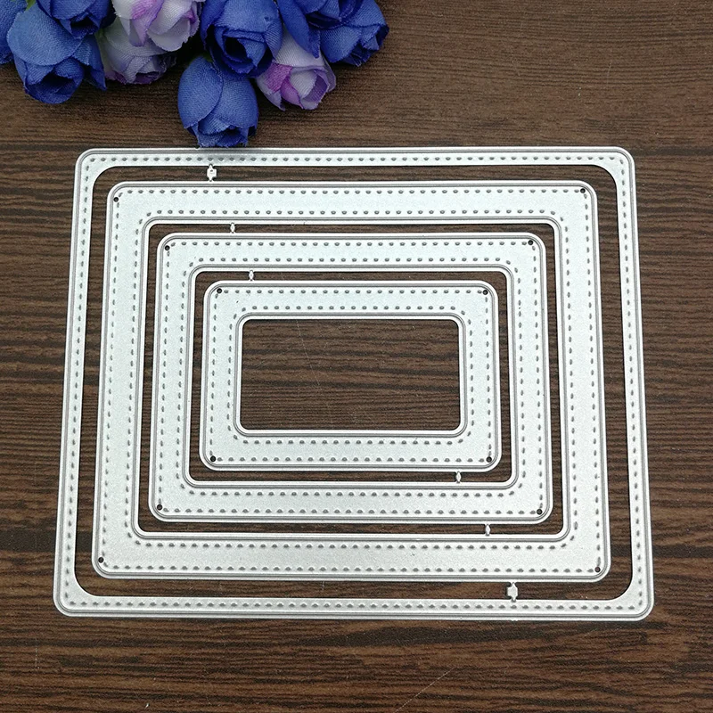 Stitched rectangle frame Metal Cutting Dies Stencils For DIY Scrapbooking Decorative Embossing Handcraft Die Cutting Template