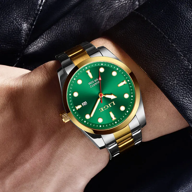 

LIGE Luxury Watch Business 50M Waterproof Male Clock Luminous Date Stainless Steel Quartz Men Watches reloj hombre montre homme