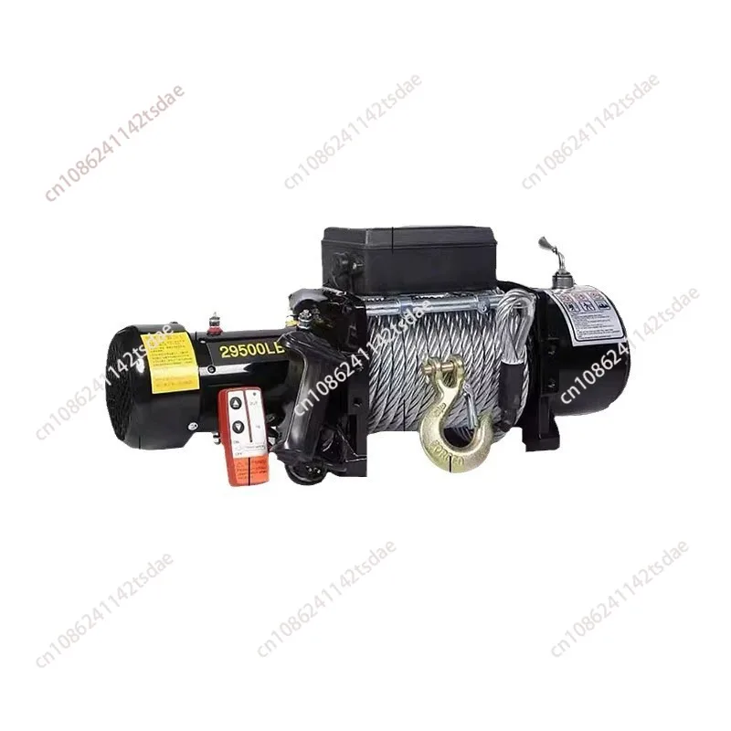 12V 24V Electric Winch, Multifunctional Towing Lifting Winch For Off-road Vehicle, Truck & Boat Use