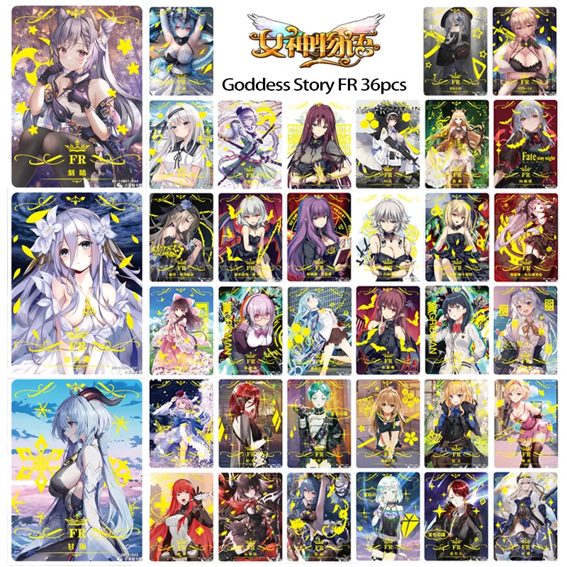 Goddess Story 10M01 series rare FR card Anime character bronzing collection flash card Kids toy card Christmas birthday gift