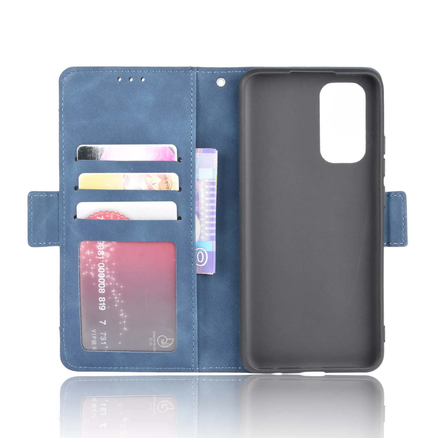 Flip Leather Cover For Vivo V19 Snapdragon 712 6.44 inch Separate Type Magnet Button Many Card Slot Wallet Shockproof Phone Case