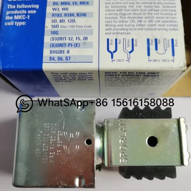 New Spolon Solenoid Valve Coil MKC-1 MKC-2 OMKC-1 for XUP XUJ XRN Replacement Parts Electromagnetic Actuator Industrial