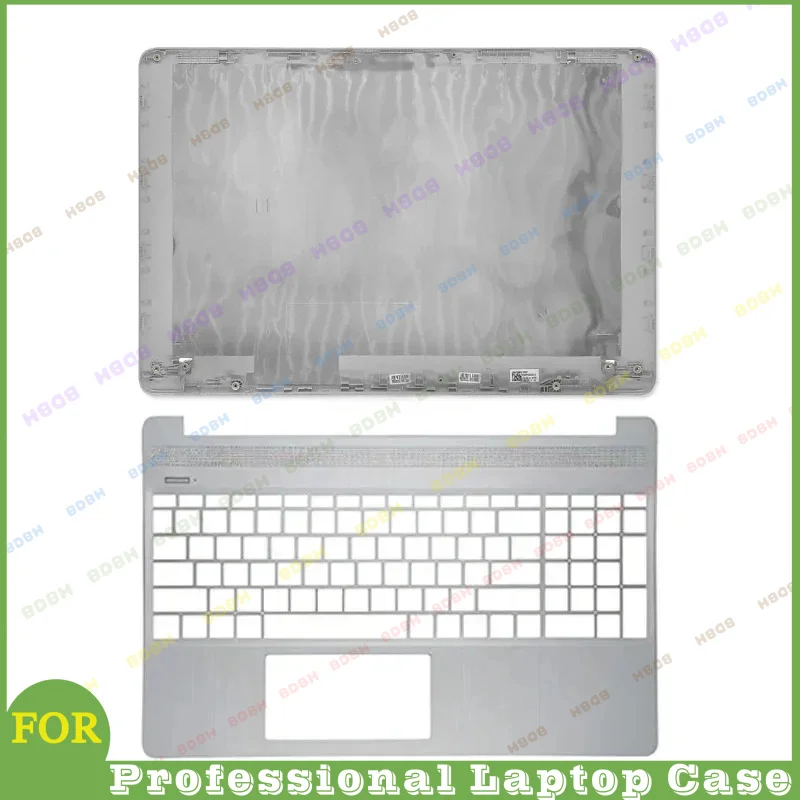 #BDBH New For HP 15S-FQ 15S-FR 15S-EQ 15-EF 15-ER 15-DY TPN-Q222 TPN-Q230 LCD Cover Bezel Hinges Palmrest Bottom Case Top Lid