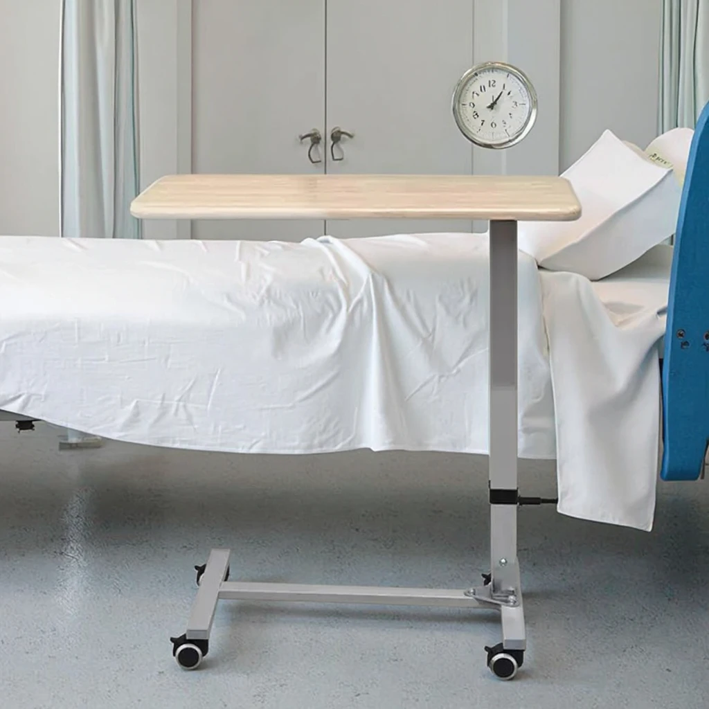 طاولة طعام بجانب السرير في المستشفى لإعادة تأهيل المسنين ABS طاولة قابلة للطي للتمريض والرعاية المنزلية وطاولة طعام للمريض #6